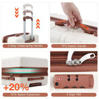 Valise cabine rigide extensible 20 pouces avec roulettes pivotantes