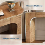Console rustique de 119 cm avec tiroir, longue table de canapé pour derrière le canapé, table d'entrée et de couloir rustique pour salon, chêne