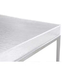 Chintaly Imports,Table Basse Carrée Contemporaine Plateau Acrylique & Piétement Acier
