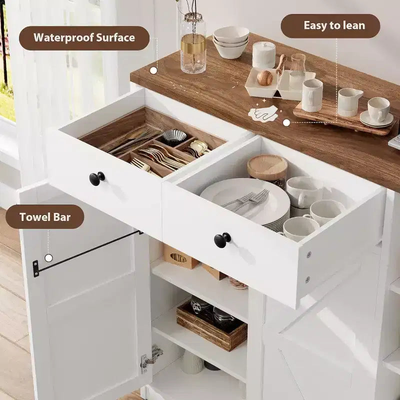 Meuble à chaussures 42 paires – Organisateur à 4 niveaux avec portes et 3 étagères réglables pour entrée/porte d'entrée