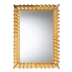 Miroir Mural d'Appoint Baxton Studio Ygritte, Finition Feuille d'Or Antique