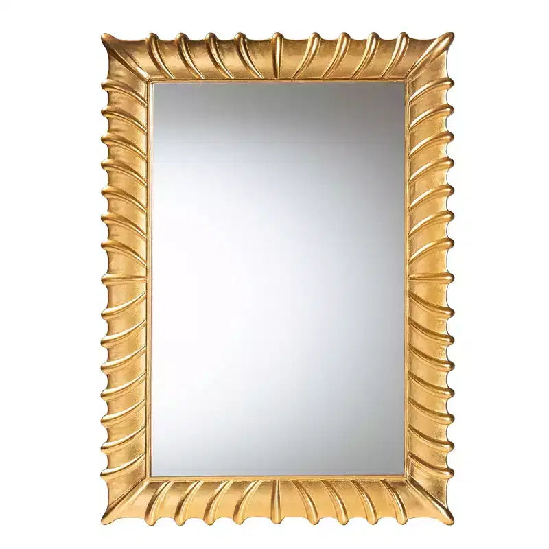 Miroir Mural d'Appoint Baxton Studio Ygritte, Finition Feuille d'Or Antique