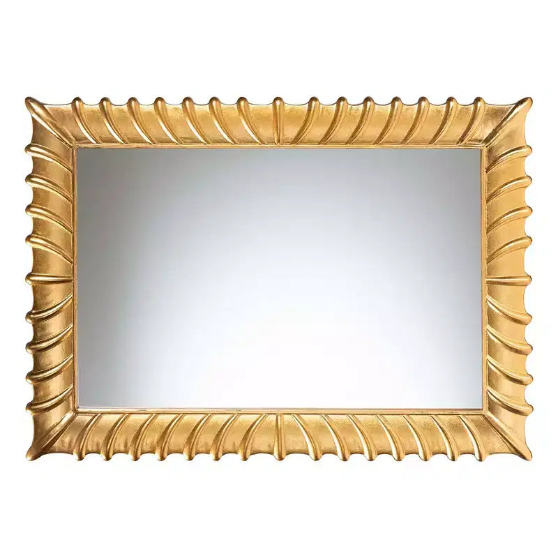 Miroir Mural d'Appoint Baxton Studio Ygritte, Finition Feuille d'Or Antique