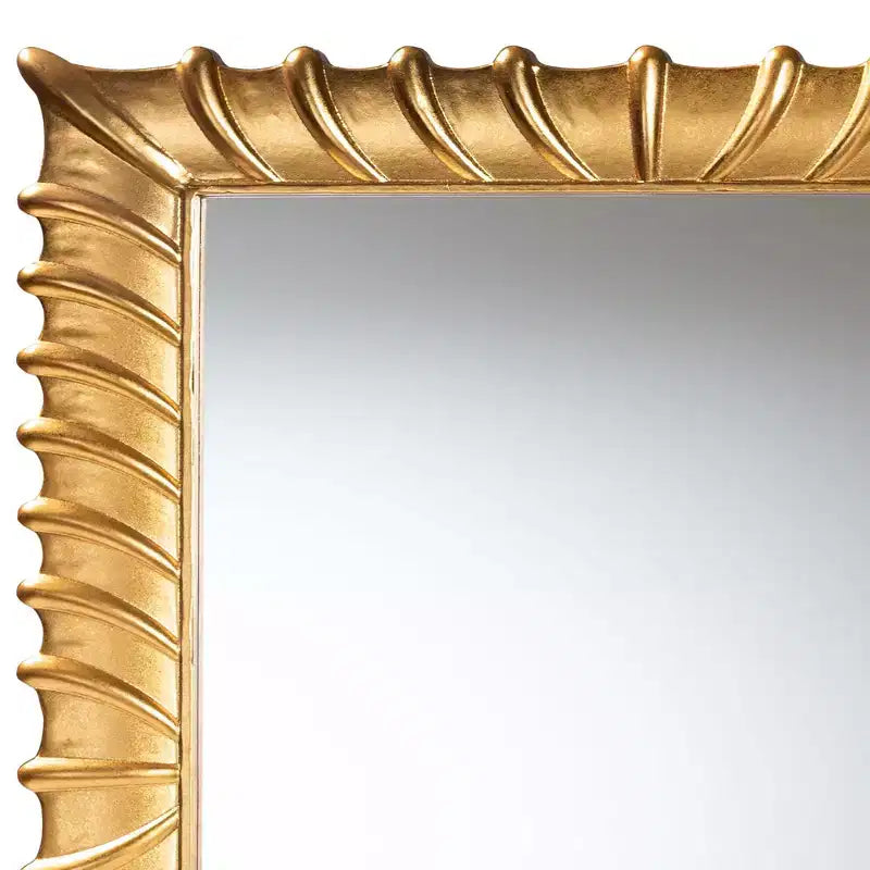 Miroir Mural d'Appoint Baxton Studio Ygritte, Finition Feuille d'Or Antique