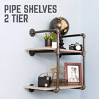 Étagère Murale à 2 Niveaux par PIPE DÉCOR