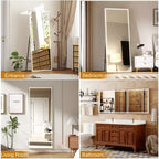 Miroir psyché arqué, Miroir psyché sur pied, Miroir inclinable sur pied avec support, Miroir mural, Grand miroir de dressing