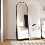 Miroir psyché arqué, Miroir psyché sur pied, Miroir inclinable sur pied avec support, Miroir mural, Grand miroir de dressing