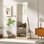 Miroir psyché arqué, Miroir psyché sur pied, Miroir inclinable sur pied avec support, Miroir mural, Grand miroir de dressing