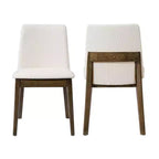 Christopher Knight Home Elmsford Chaises de salle à manger modernes rembourrées en bois d'hévéa (Lot de 2)