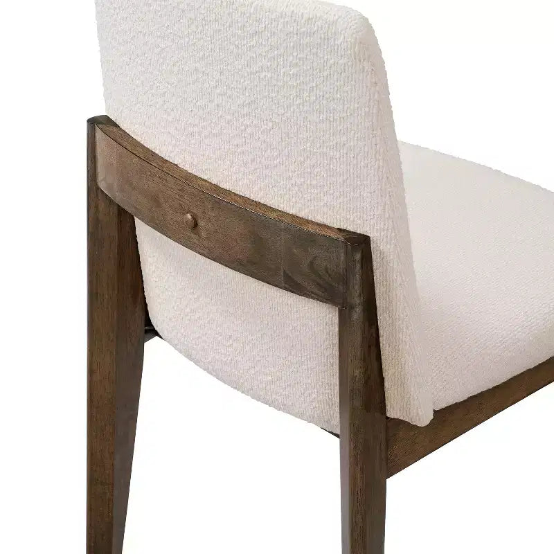Christopher Knight Home Elmsford Chaises de salle à manger modernes rembourrées en bois d'hévéa (Lot de 2)