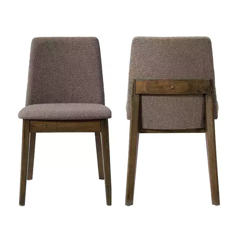 Christopher Knight Home Elmsford Chaises de salle à manger modernes rembourrées en bois d'hévéa (Lot de 2)