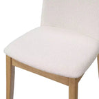 Christopher Knight Home Elmsford Chaises de salle à manger modernes rembourrées en bois d'hévéa (Lot de 2)