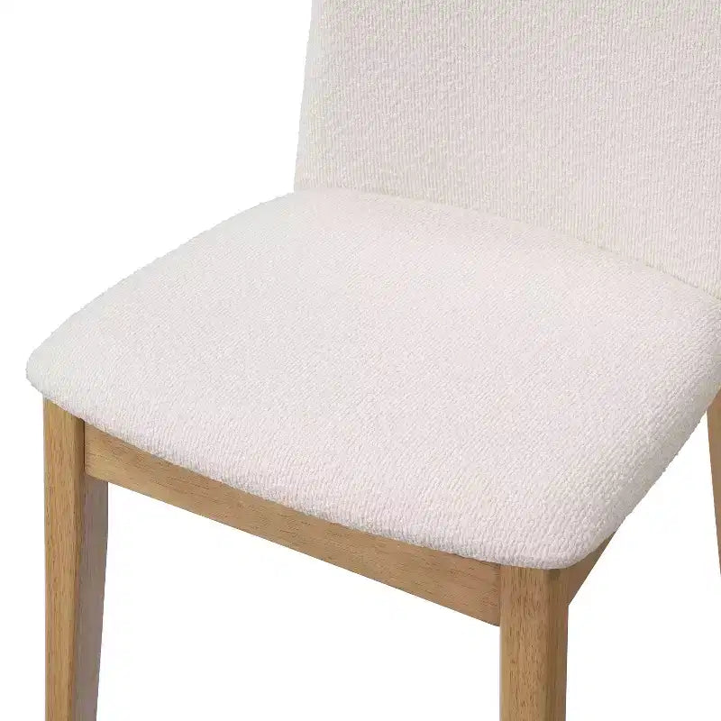 Christopher Knight Home Elmsford Chaises de salle à manger modernes rembourrées en bois d'hévéa (Lot de 2)