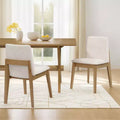 Christopher Knight Home Elmsford Modern Rubberwood Upholstered Dining Chairs (Set of 2)