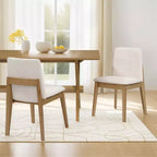 Christopher Knight Home Elmsford Modern Rubberwood Upholstered Dining Chairs (Set of 2)