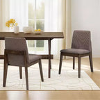 Christopher Knight Home Elmsford Chaises de salle à manger modernes rembourrées en bois d'hévéa (Lot de 2)
