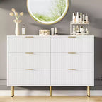 Commode à 6 tiroirs pour chambre à coucher, commode en bois, commode de rangement moderne, pour salon, placard, couloir, entrée