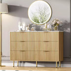 Commode à 6 tiroirs pour chambre à coucher, commode en bois, commode de rangement moderne, pour salon, placard, couloir, entrée