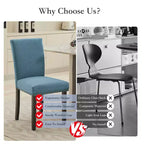Lot de 2 chaises de salle à manger, ensemble de chaises de salle à manger rembourrées avec clous décoratifs/pieds en bois et coussins. Chaises de salon modernes