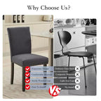 Lot de 2 chaises de salle à manger, ensemble de chaises de salle à manger rembourrées avec clous décoratifs/pieds en bois et coussins. Chaises de salon modernes