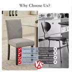 Lot de 2 chaises de salle à manger, ensemble de chaises de salle à manger rembourrées avec clous décoratifs/pieds en bois et coussins. Chaises de salon modernes