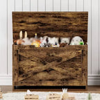 Banc de rangement coffre à jouets de 76 cm avec charnières de sécurité, idéal pour l'entrée, le salon ou la chambre