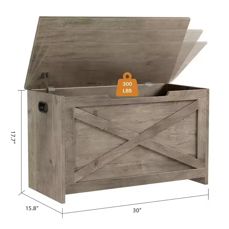 Banc de rangement coffre à jouets de 76 cm avec charnières de sécurité, idéal pour l'entrée, le salon ou la chambre
