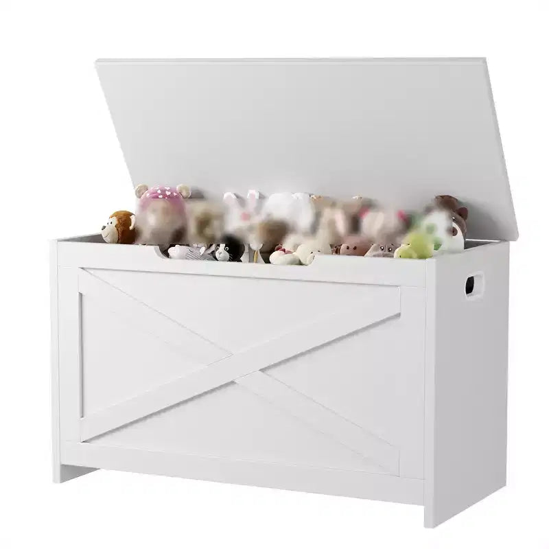 Banc de rangement coffre à jouets de 76 cm avec charnières de sécurité, idéal pour l'entrée, le salon ou la chambre