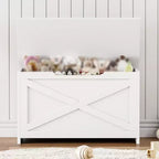 Banc de rangement coffre à jouets de 76 cm avec charnières de sécurité, idéal pour l'entrée, le salon ou la chambre