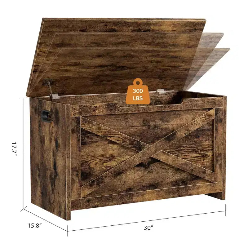 Banc de rangement coffre à jouets de 76 cm avec charnières de sécurité, idéal pour l'entrée, le salon ou la chambre