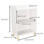 Étagère 2 en 1 pour enfants, étagère à livres avec rangement pour jouets, unité de rangement pour bébés et jeunes enfants, blanc