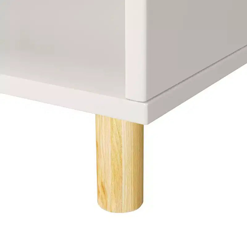 Étagère 2 en 1 pour enfants, étagère à livres avec rangement pour jouets, unité de rangement pour bébés et jeunes enfants, blanc