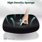 Captiva Designs Chaise de bureau ergonomique réglable en hauteur et accoudoirs pivotants, Noir