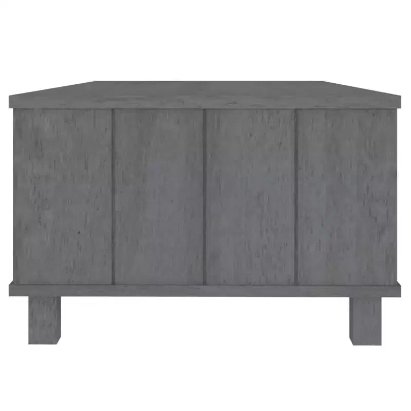 Table basse Gris foncé Pin massif, MDF 100 x 55 x 35 cm