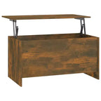 Table basse en chêne fumé de moyenne taille