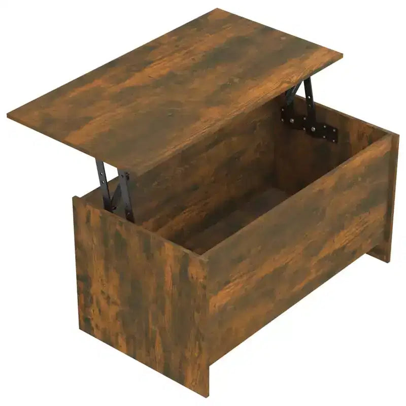 Table basse en chêne fumé de moyenne taille