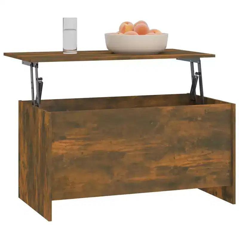 Table basse en chêne fumé de moyenne taille