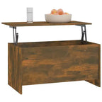Table basse en chêne fumé de moyenne taille
