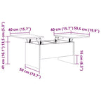 Table basse gris Sonoma bois d'ingénierie moyen
