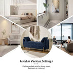 Banc de rangement capitonné rabattable Arrigo avec accoudoirs ART OF LIVING DESIGNS