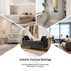 Banc de rangement capitonné rabattable Arrigo avec accoudoirs ART OF LIVING DESIGNS