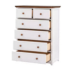 Commode à 6 tiroirs pour chambre à coucher, organisateur à cadre robuste, armoire de rangement rustique en bois pour salon, couloir