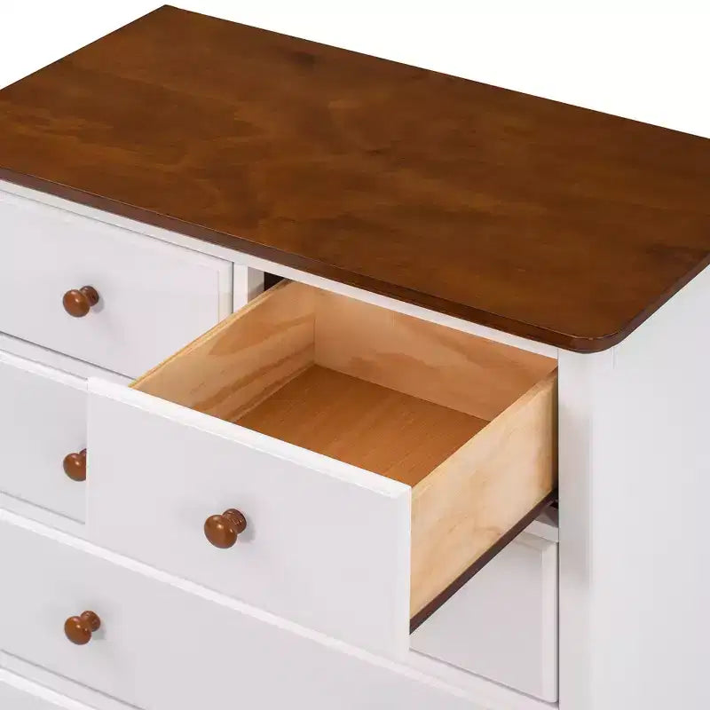 Commode à 6 tiroirs pour chambre à coucher, organisateur à cadre robuste, armoire de rangement rustique en bois pour salon, couloir
