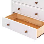 Commode à 6 tiroirs pour chambre à coucher, organisateur à cadre robuste, armoire de rangement rustique en bois pour salon, couloir