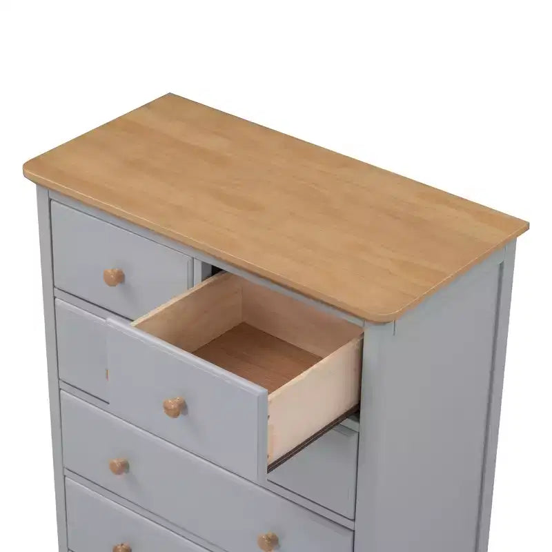 Commode à 6 tiroirs pour chambre à coucher, organisateur à cadre robuste, armoire de rangement rustique en bois pour salon, couloir