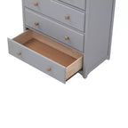 Commode à 6 tiroirs pour chambre à coucher, organisateur à cadre robuste, armoire de rangement rustique en bois pour salon, couloir