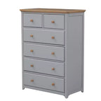 Commode à 6 tiroirs pour chambre à coucher, organisateur à cadre robuste, armoire de rangement rustique en bois pour salon, couloir