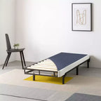 Matelas Best Price Sommier en métal 4 po avec cadre robuste en acier, format lit simple, bleu