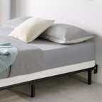 Matelas Best Price Sommier en métal 4 po avec cadre robuste en acier, format lit simple, bleu
