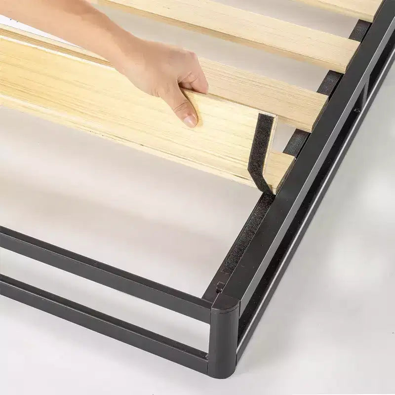 Matelas Best Price Sommier en métal 4 po avec cadre robuste en acier, format lit simple, bleu